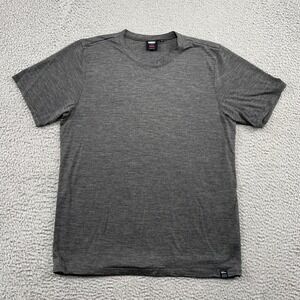 Ornot Mission Shirt Mens LG Gray Merino Wool Tencel Cycling T-Shirt Short Sleeve
